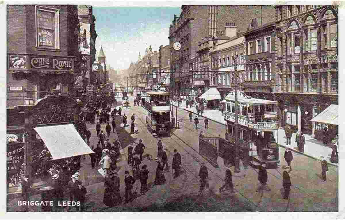 Leeds. Briggate, circa 1910