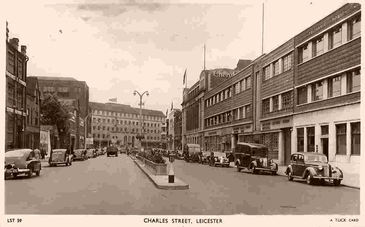 Leicester. Charles Street, 1958