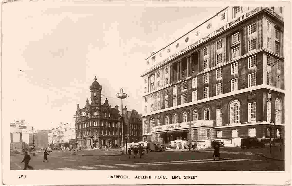 Liverpool. Adelphi Hotel on Lime Street, 1958