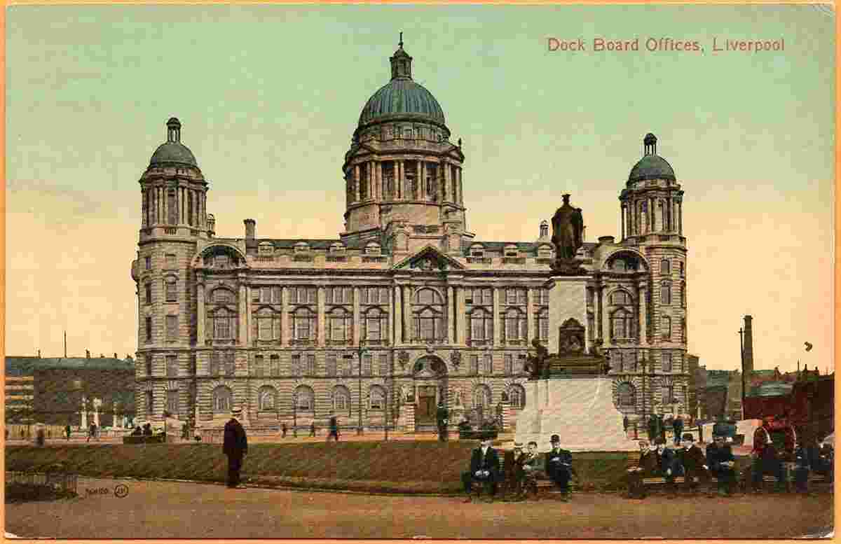 Liverpool. Dock Board Offices, 1908