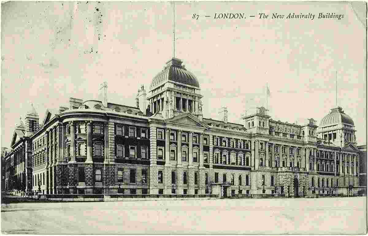 Greater London. Admiralty Buildings, 1910