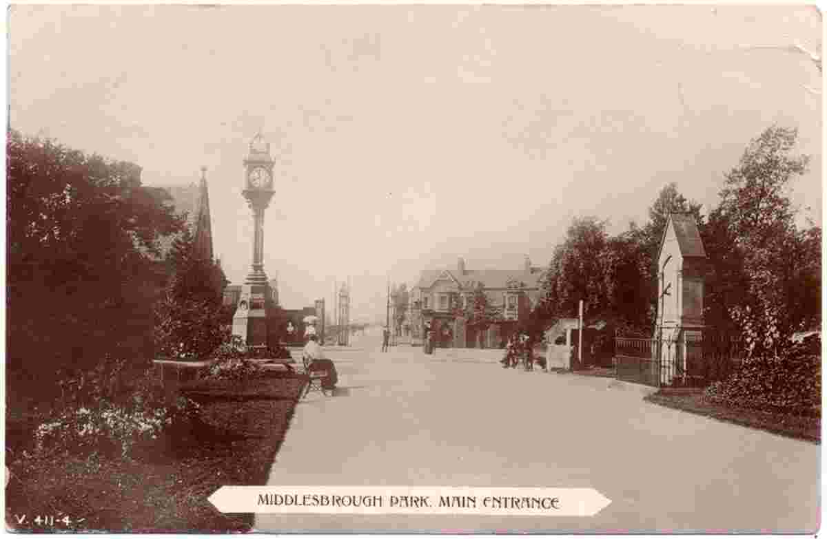 Middlesbrough. Park, Main Entrance, 1911