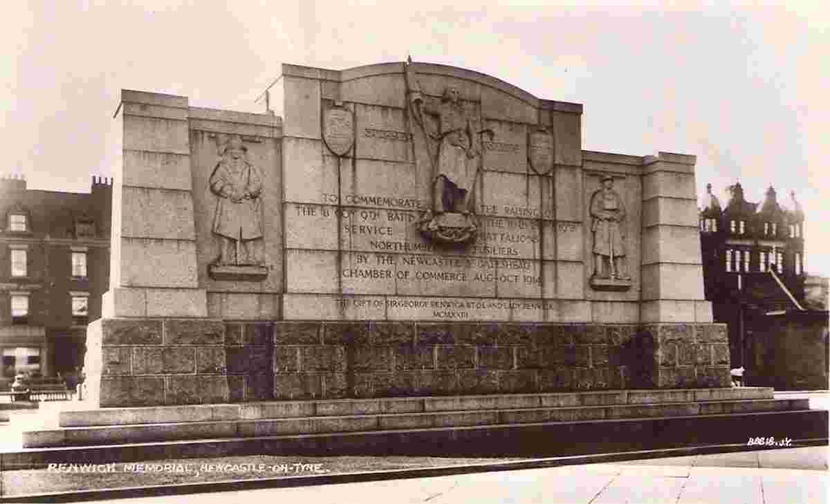Newcastle upon Tyne. Renwick War Memorial 1914-1918, 1935