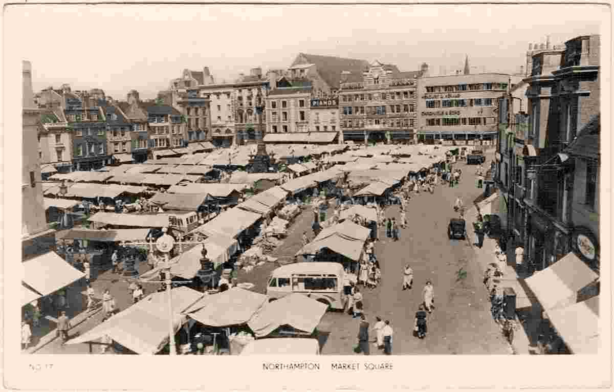 Northampton. Market Square, 1957