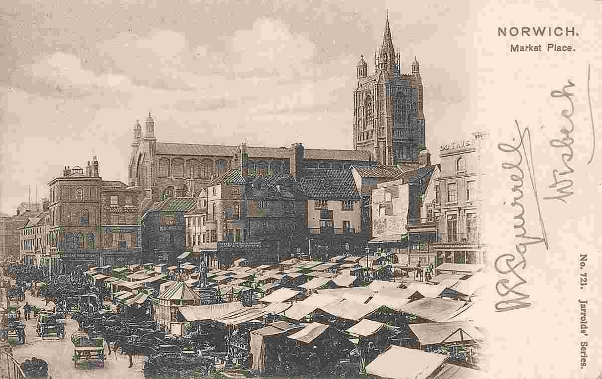 Norwich. Market Place, 1902