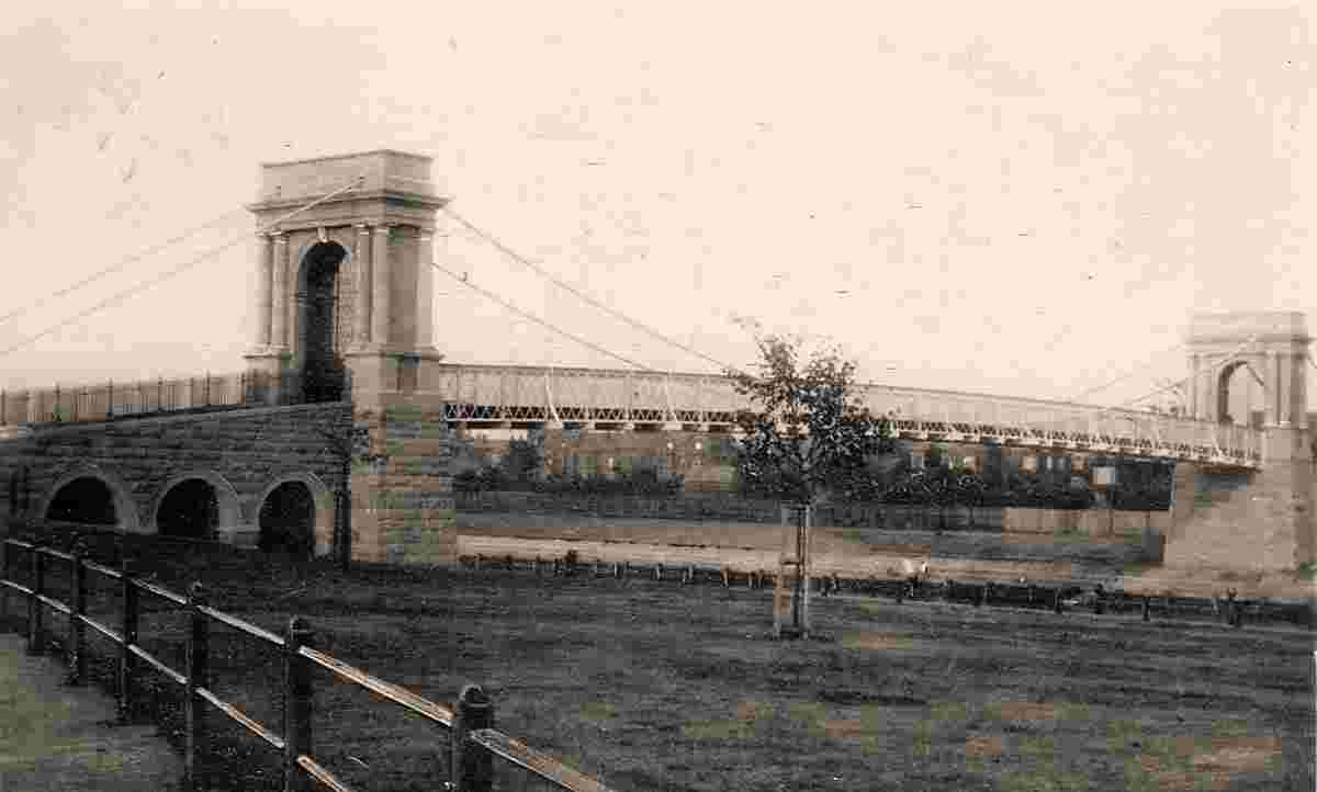 Nottingham. New Suspension Bridge, 1909