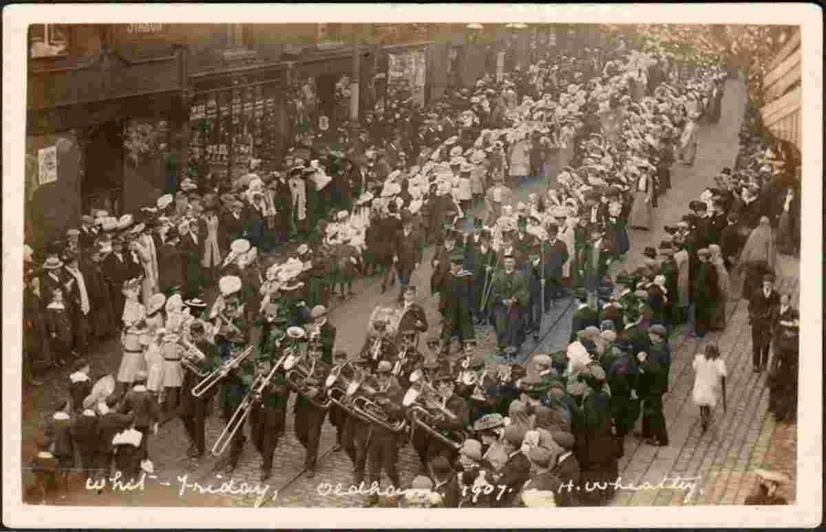 Oldham. Whit Friday Walk, 1907