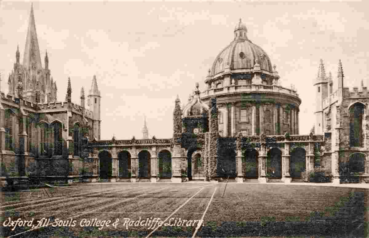 Oxford. All Souls College and Radcliffe Library