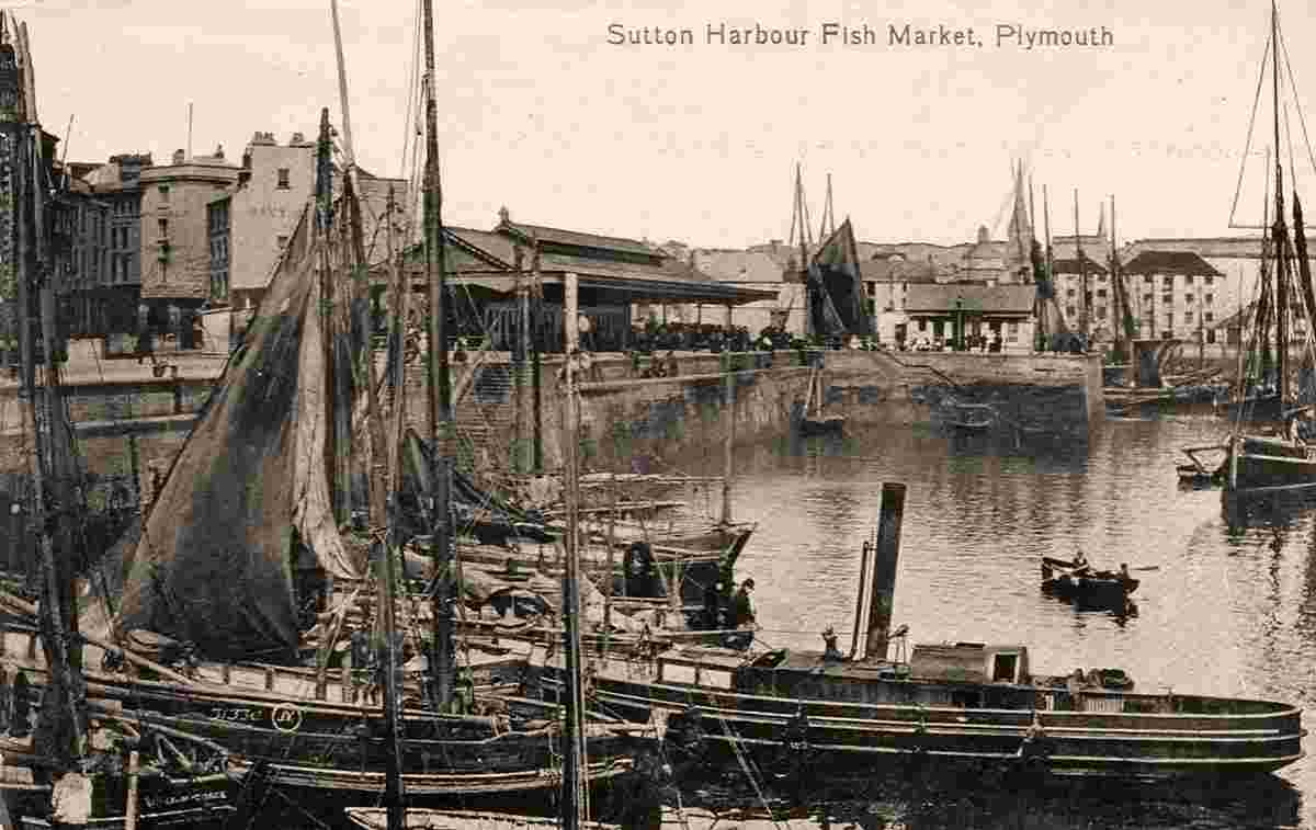 Plymouth. Sutton Harbour, Fish Market