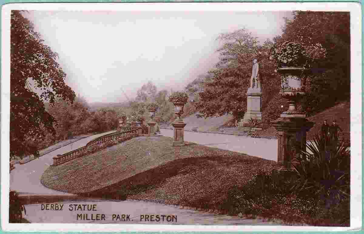 Preston. Miller Park, Derby Statue