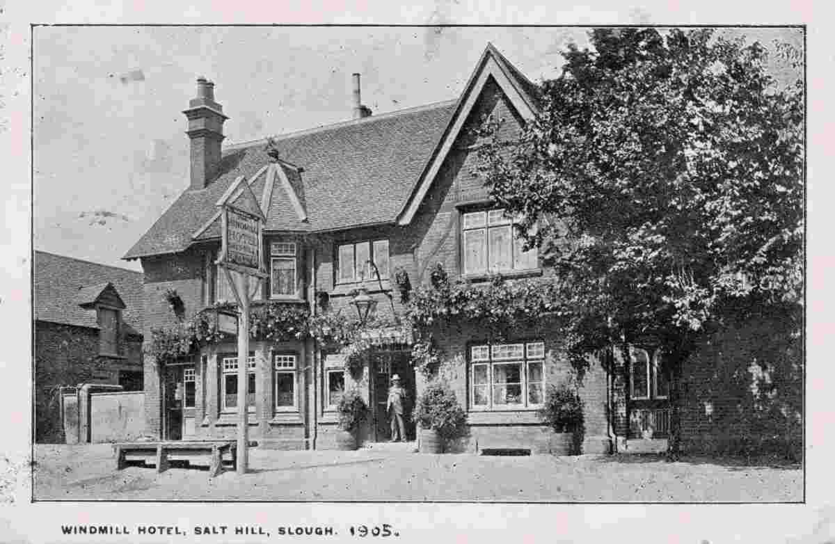Slough. Windmill Hotel, Bath Road, Salt Hill, 1905