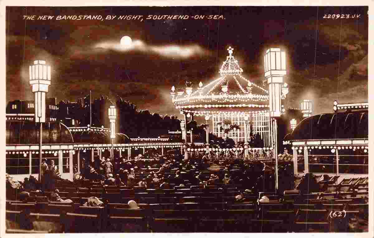 Southend-on-Sea. Bandstand by night
