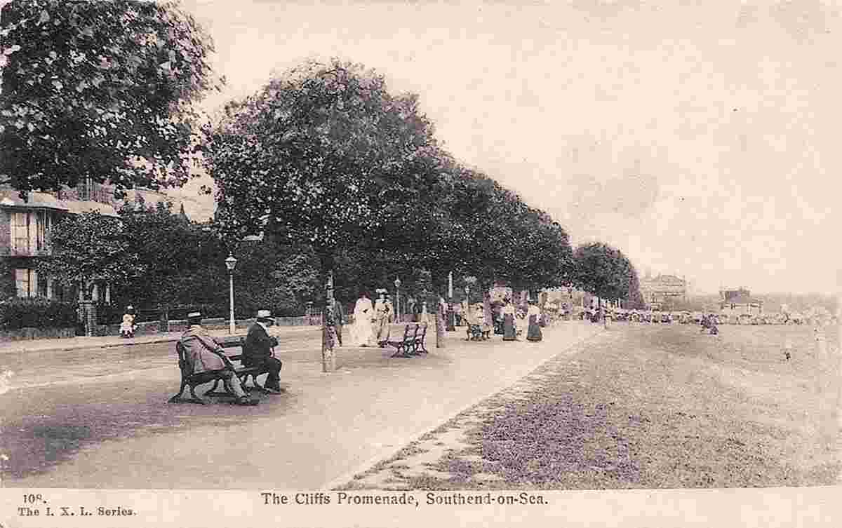 Southend-on-Sea. Cliffs Promenade, 1906