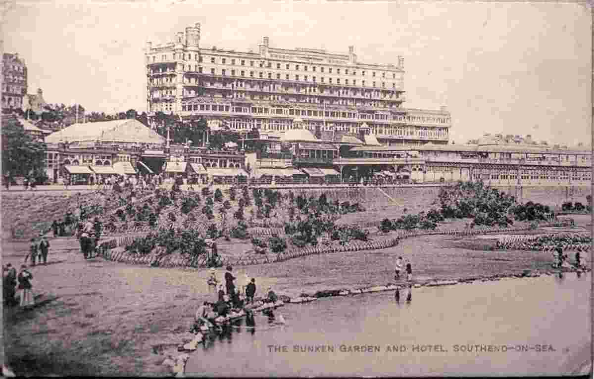 Southend-on-Sea. Sunken Garden and Hotel, 1922