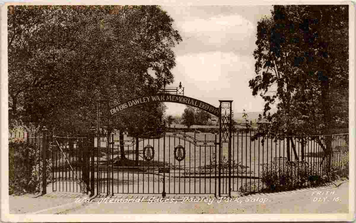 Telford. Dawley - Park, War Memorial Gates
