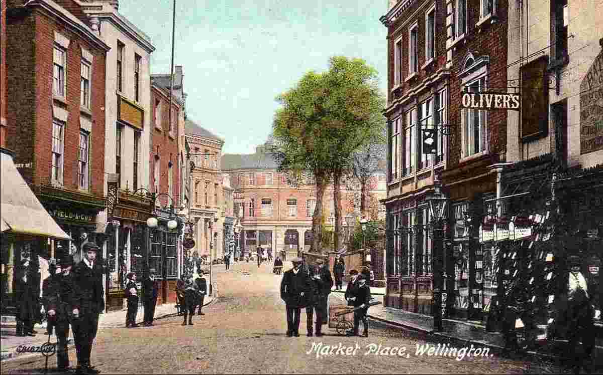 Telford. Wellington - Market Place, 1917