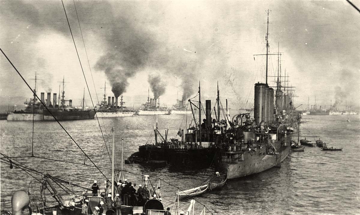 'Admiral Makarov' in Gibraltar, 1909