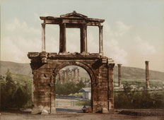 Athens. Arch of Adrien, between 1890 and 1910