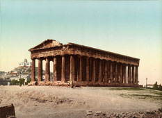 Athens. Temple of Theseus, between 1890 and 1910