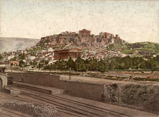 Athens. The Acropolis and the Temple of Theseus, between 1890 and 1910