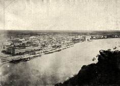 Budapest. Panorama of the city and river Danube