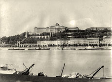 Budapest. Panorama of the city and river Danube