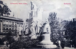 Budapest. Statue of Michael Vorosmarty, 1908