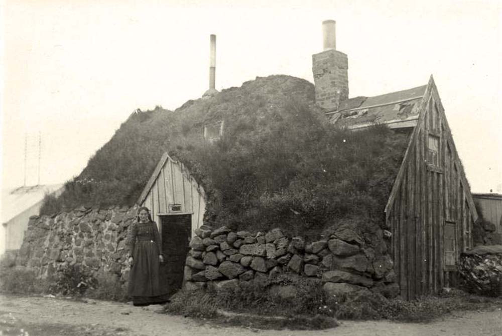 Reykjavík. Altes Haus, 1925