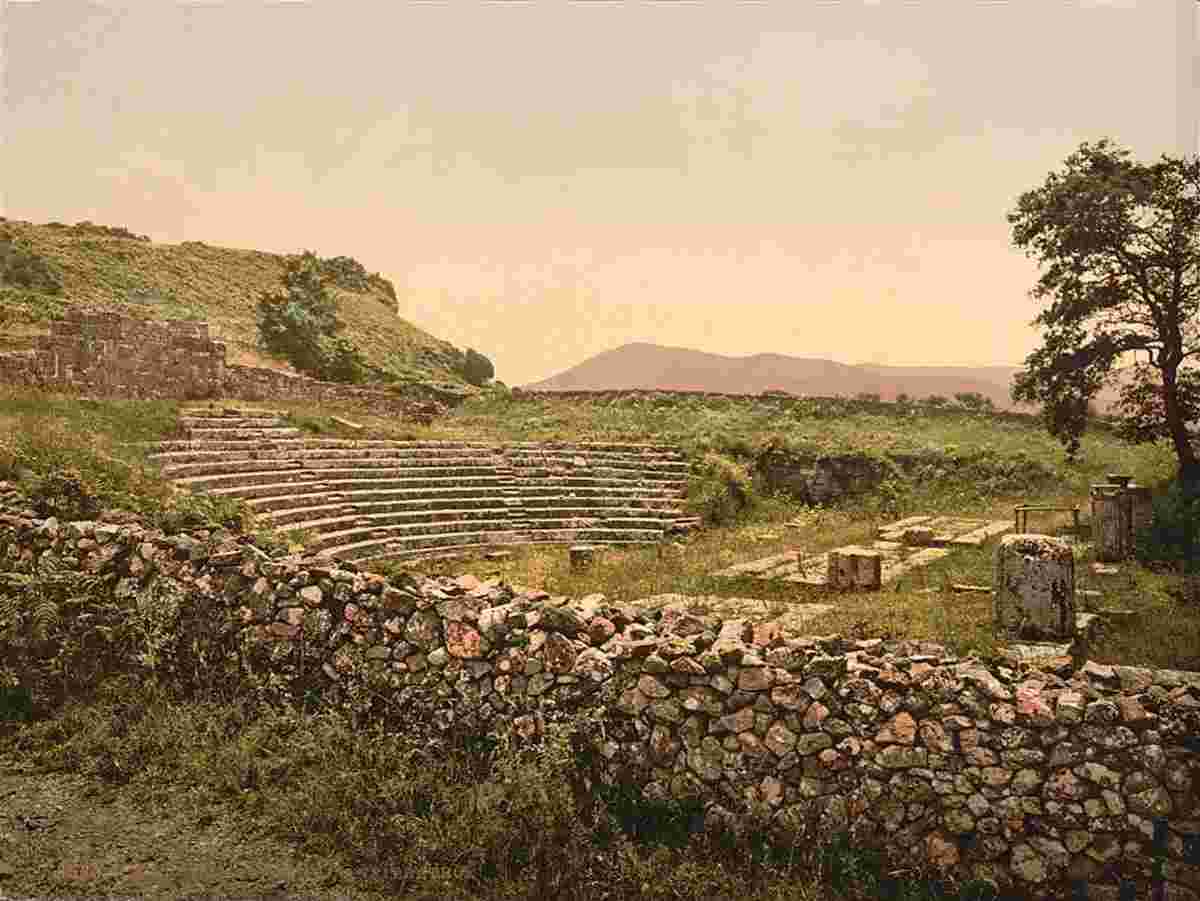 Rome. Amphitheatre of Tusculum, circa 1890