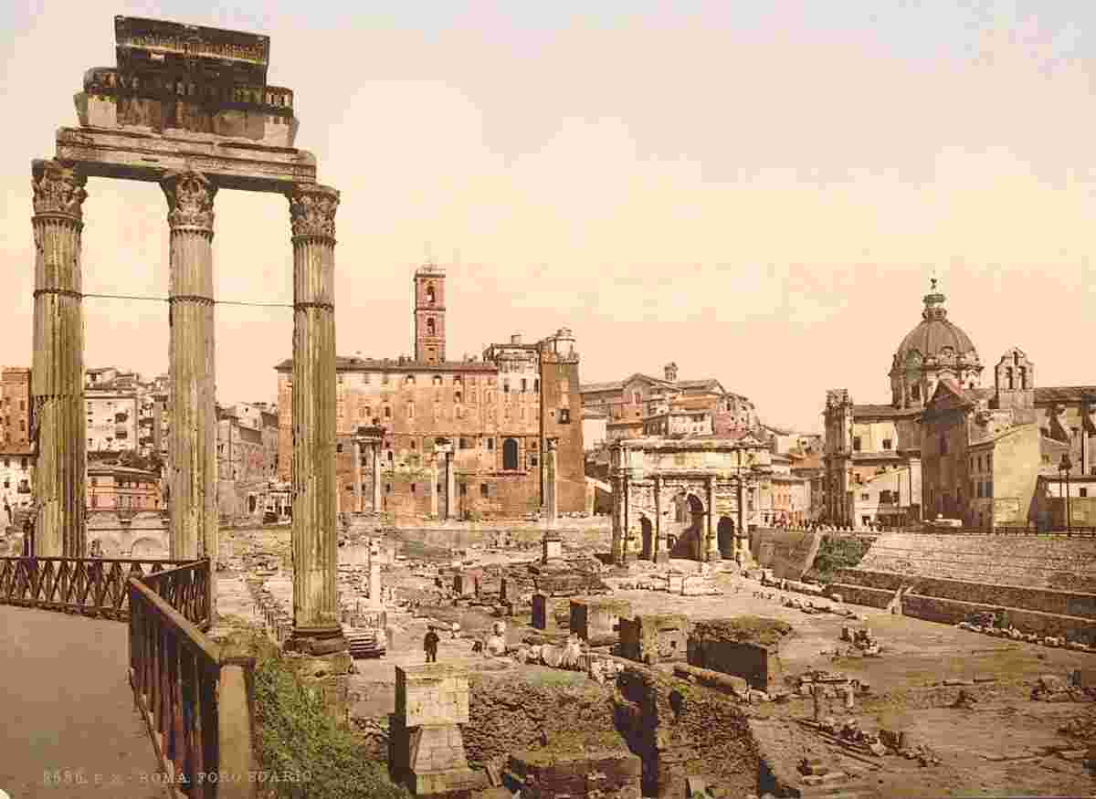 Rome. Forum Romano, circa 1890