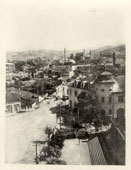 Pristina. Panorama of city street, 1948