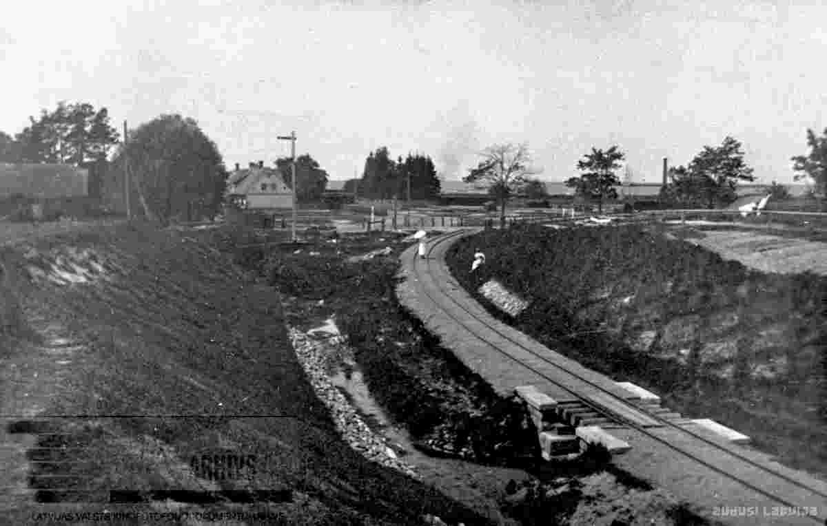 Ainazi. Narrow Gauge Railroad, 1914