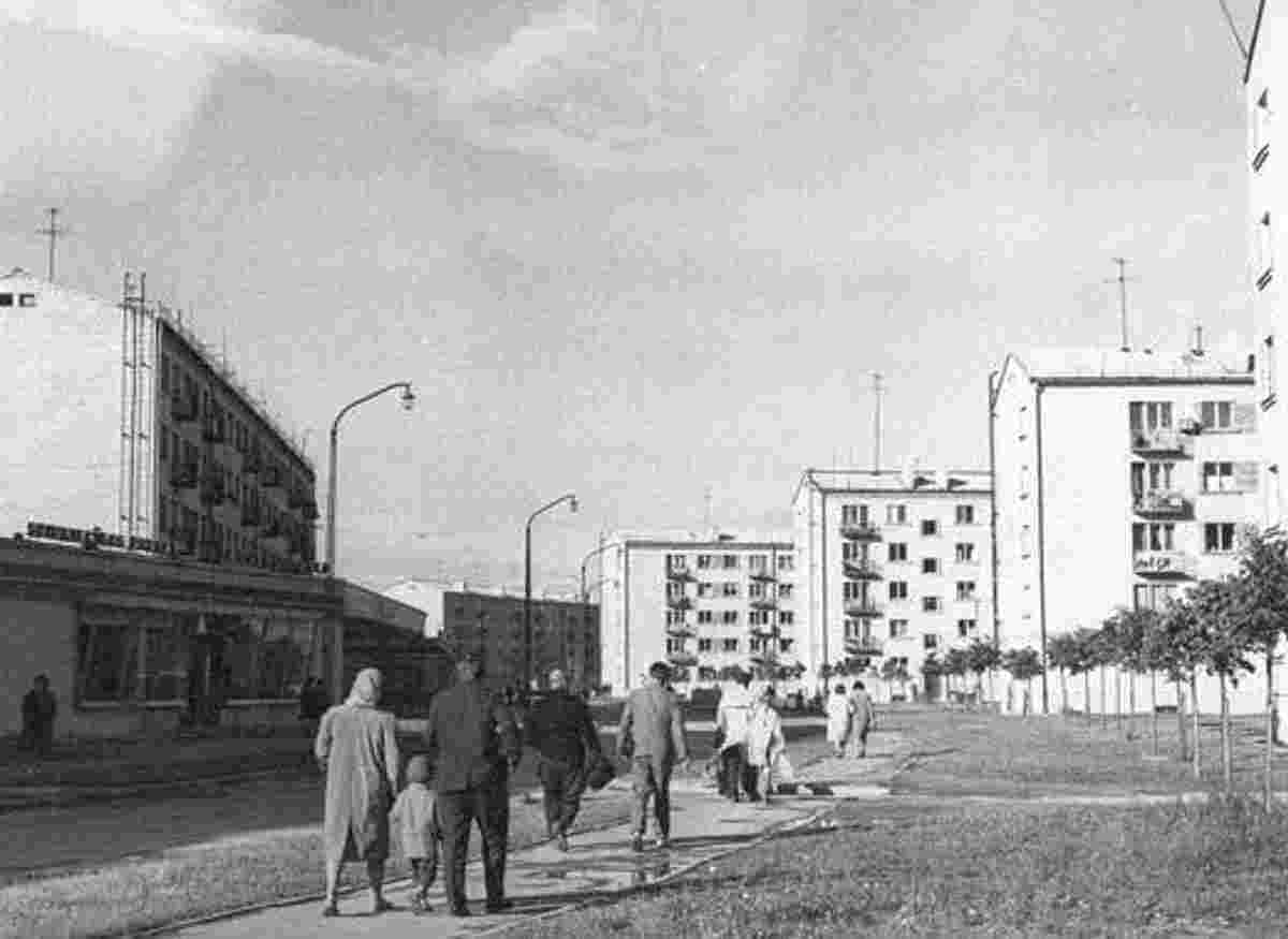 Aizkraukle. Spidolas street in the far seventies