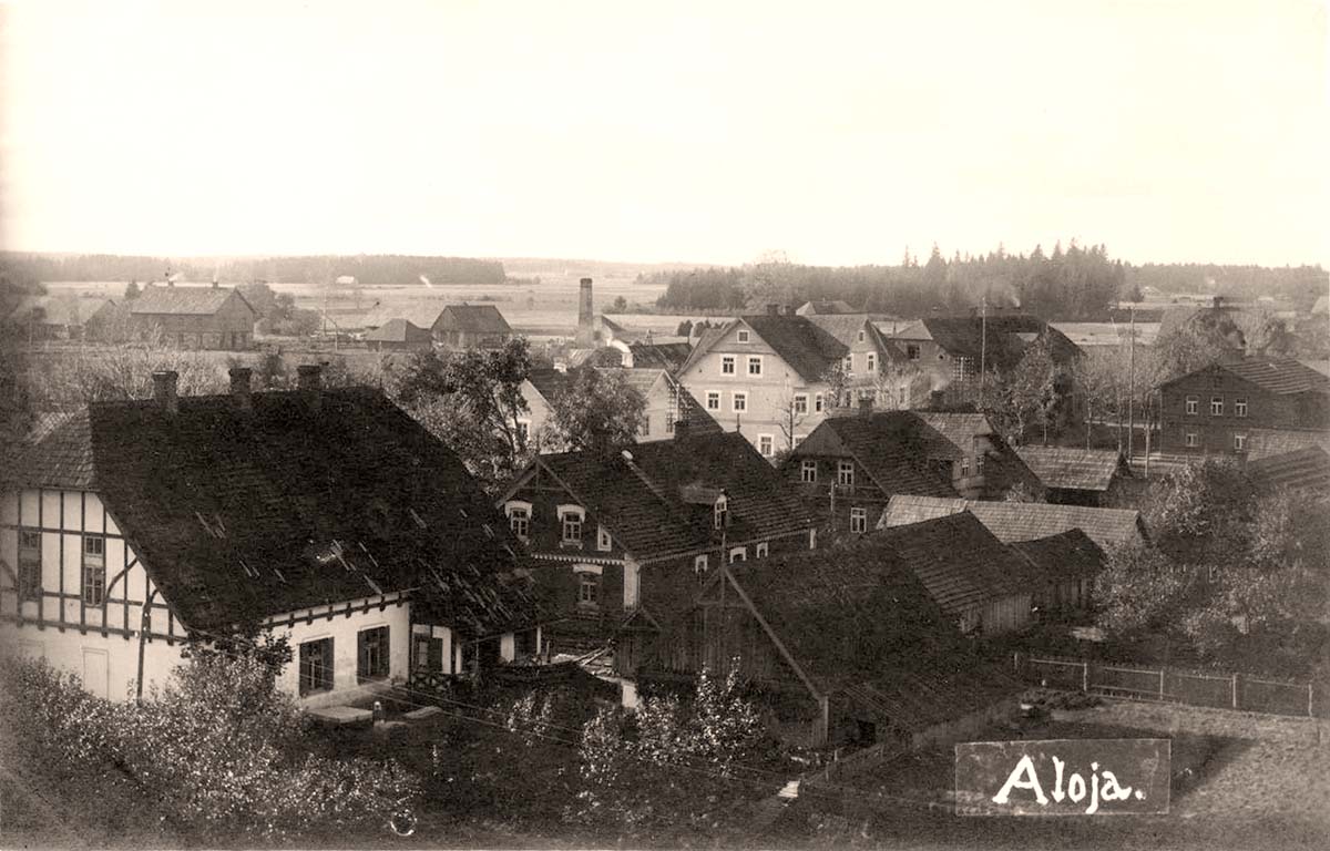 Aloja. Panorama of the city, 1942
