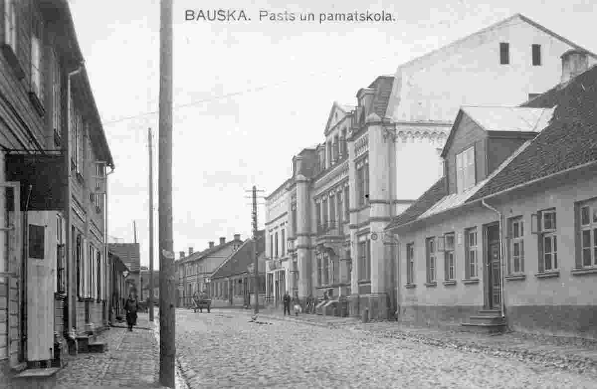 Bauska. Post and Primary school