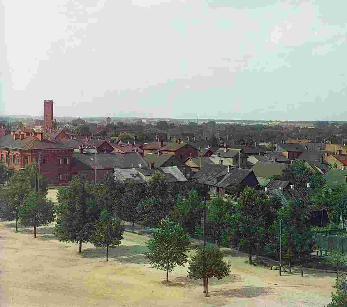 Daugavpils. View from the bell tower of the garrison cathedral, 1912