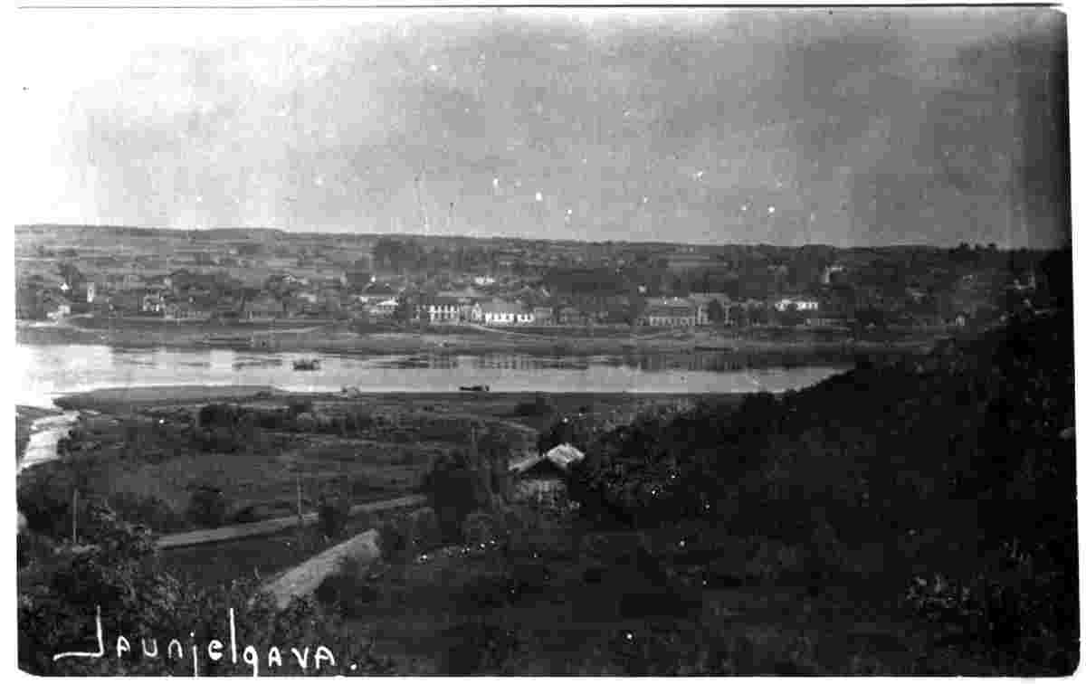 Jaunjelgava. Panorama of the city