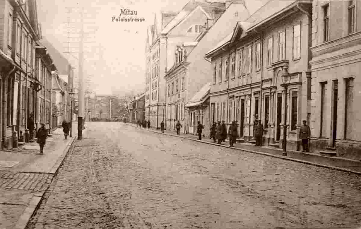 Jelgava. Palace street, 1916