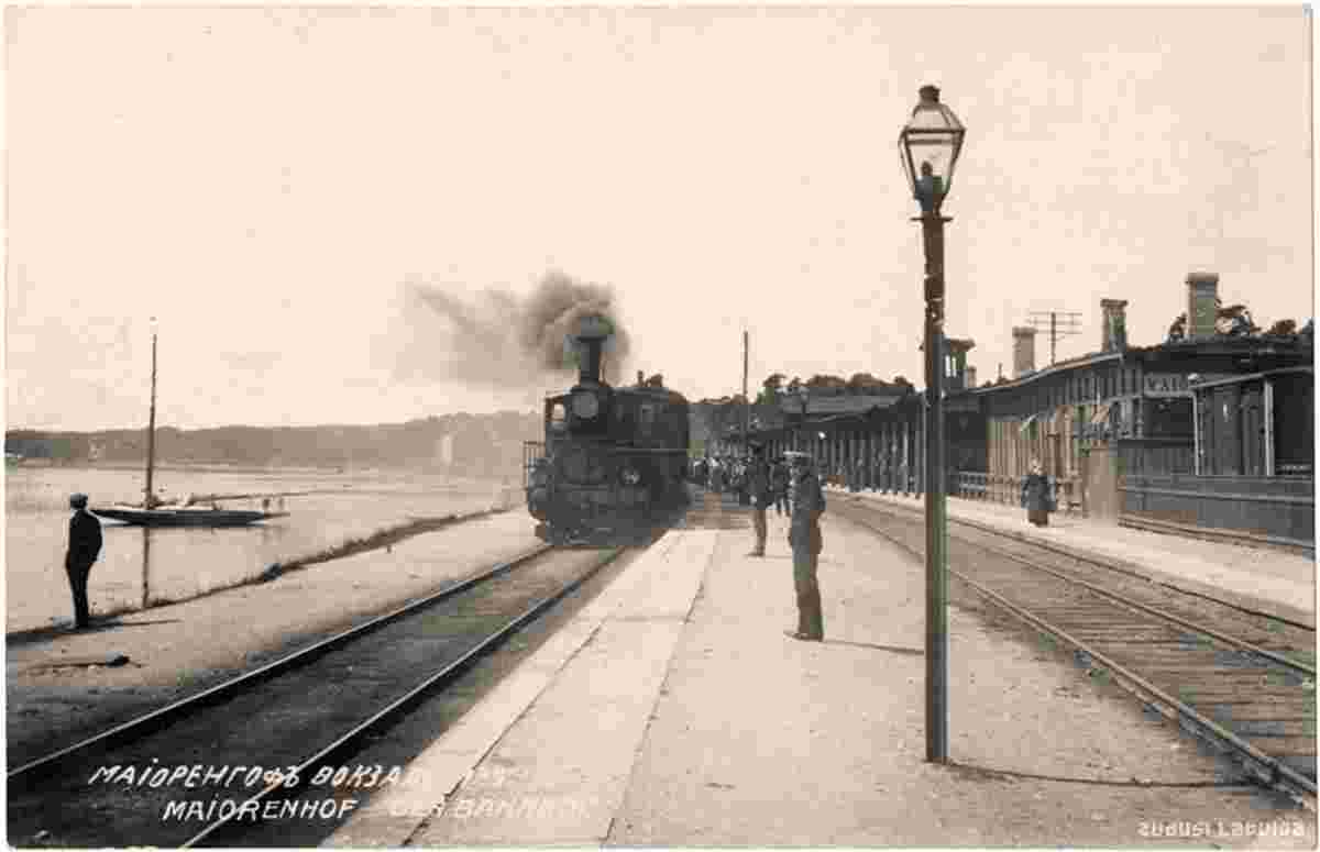 Jurmala. Majori (Majorenhof) - Railway station, 1914