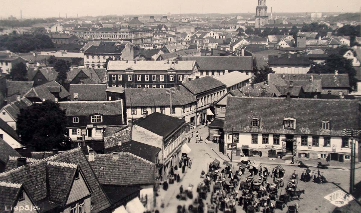Liepaja. Panorama of the city, between 1930 and 1940