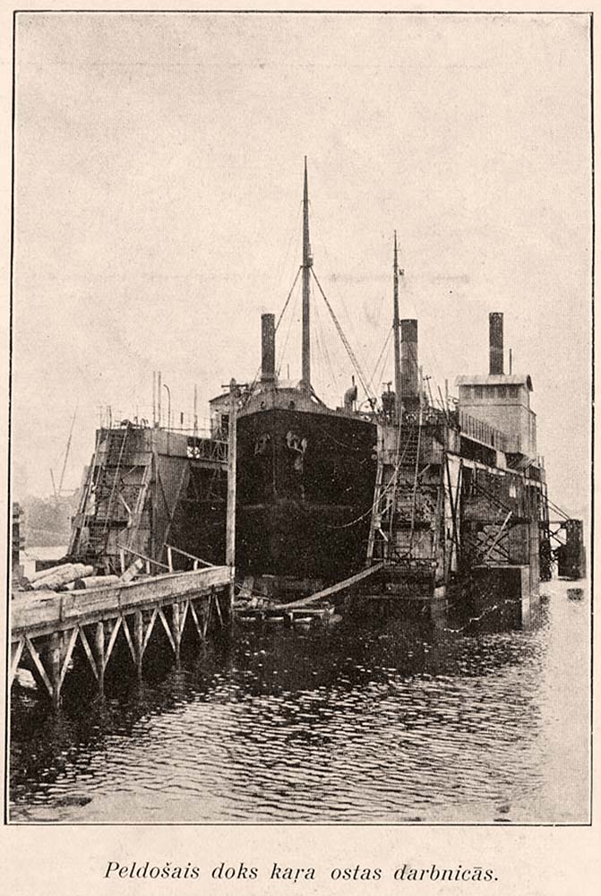 Liepaja. Plant 'KOD' - Floating dock, 1931
