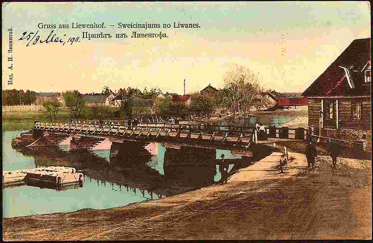 Livani. Bridge, 1911
