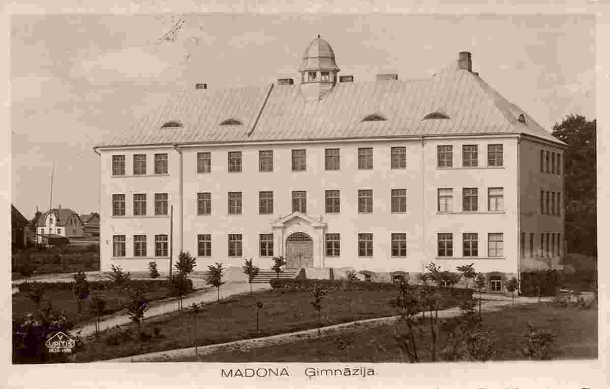Madona. Gymnasium, 1938