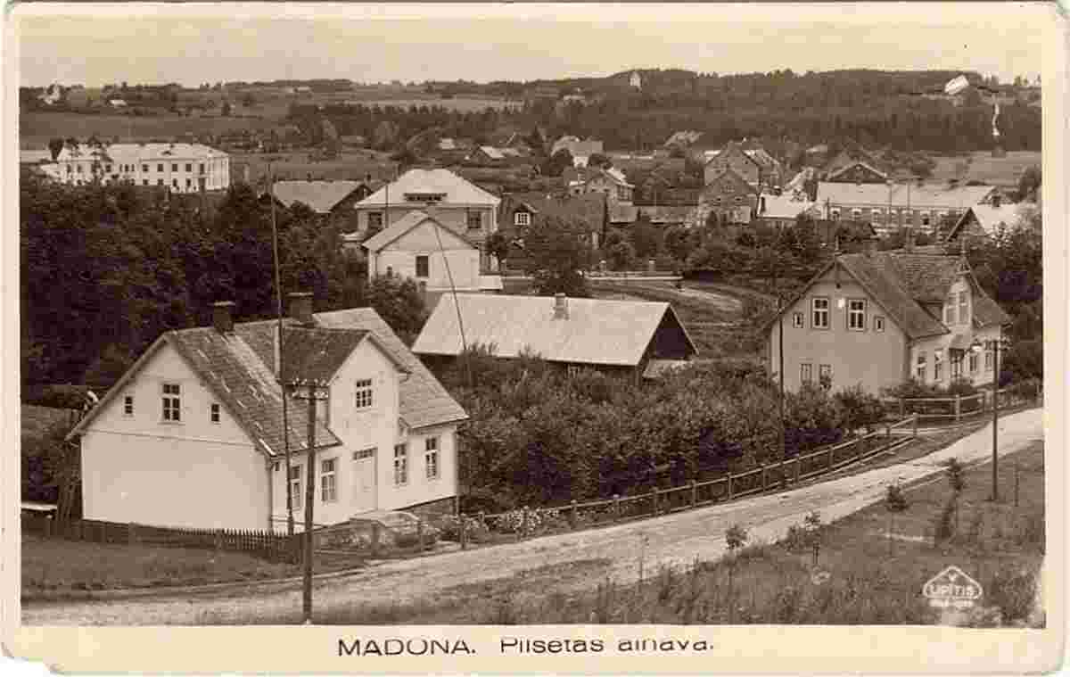 Madona. Panorama of the city, 1939