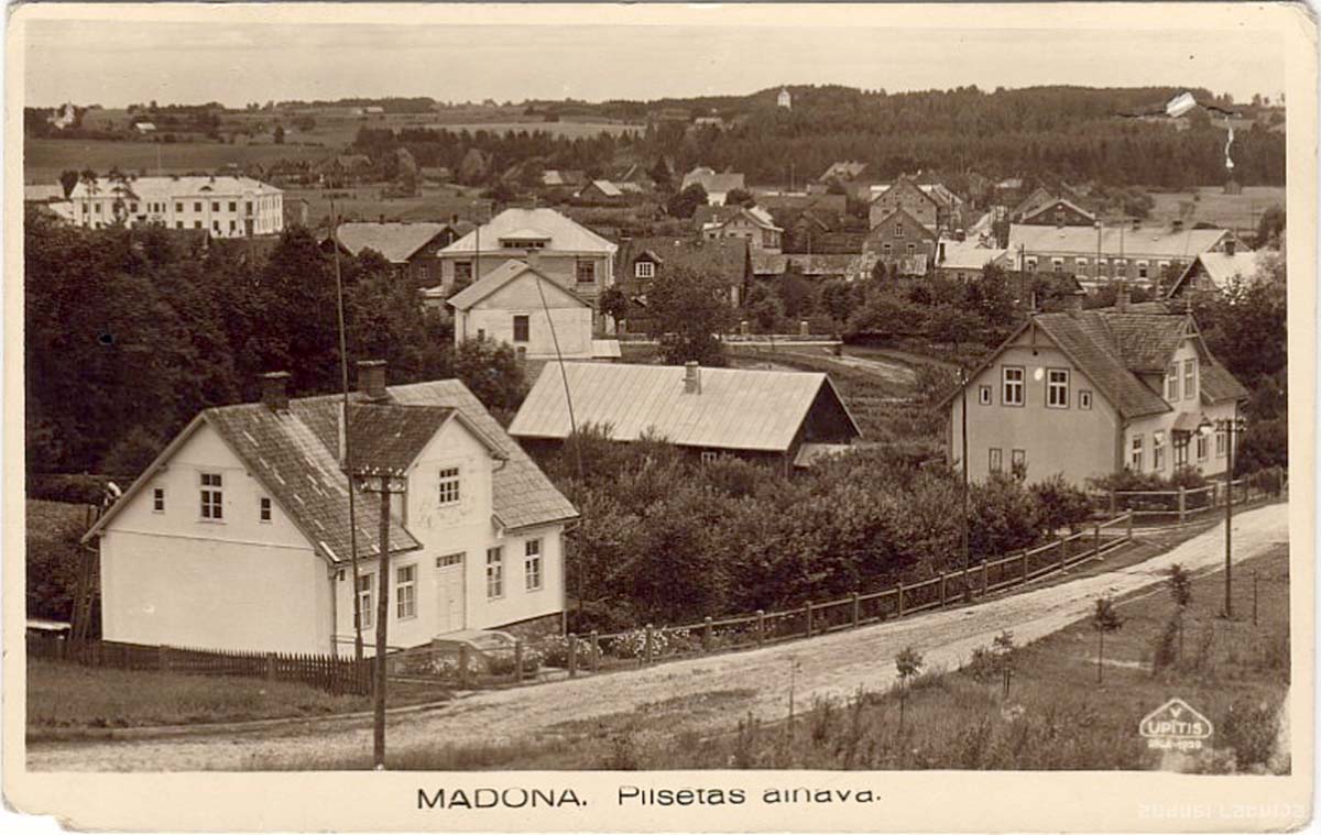 Madona. Panorama of the city, 1939