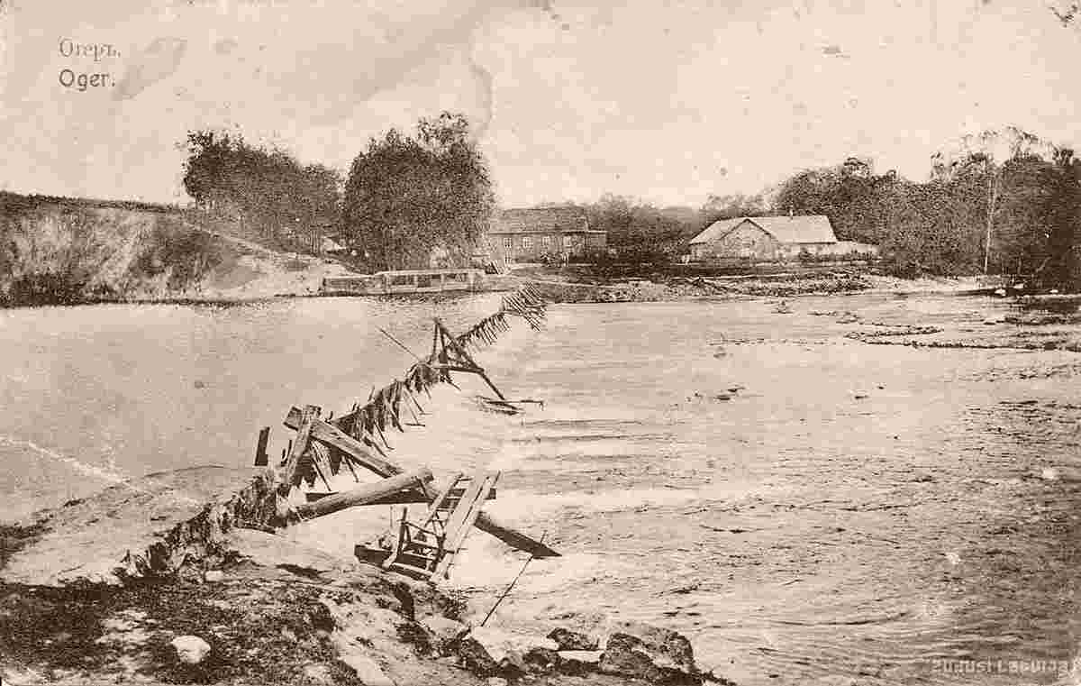Ogre. Ogre river, 1900s
