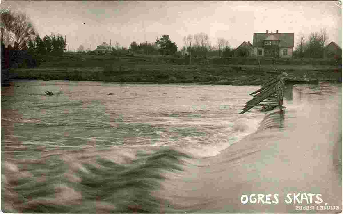 Ogre. Ogre river, 1920s