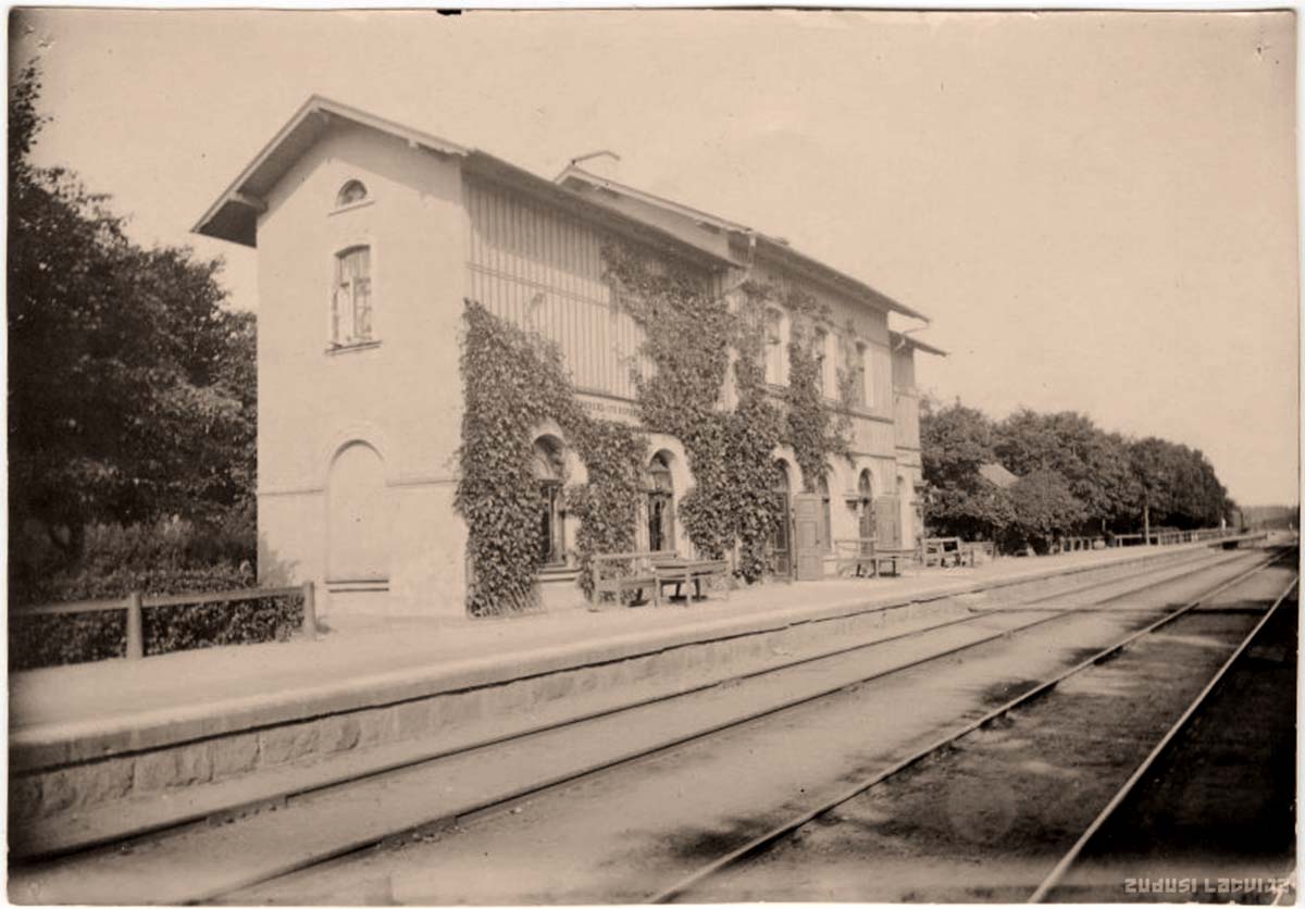 Ogre. Railway station, 1910s
