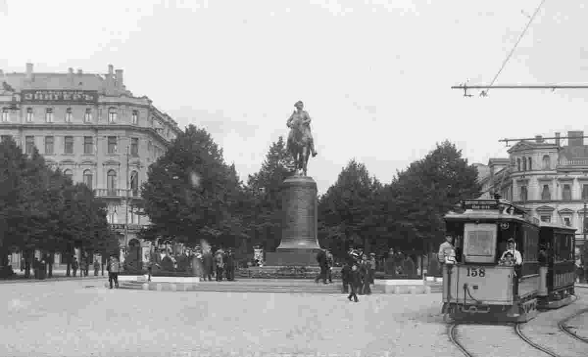 Riga. Monument to Peter Great, circa 1915