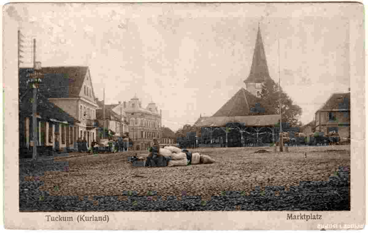 Tukums. Marketplace, 1910s